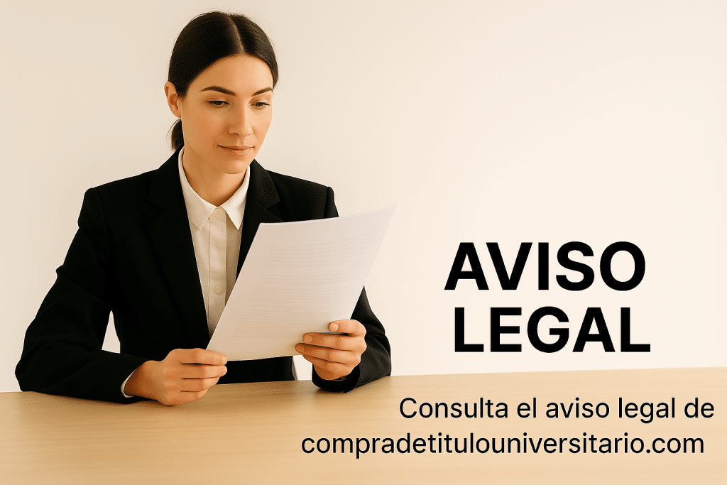 Persona revisando un libro de leyes y documentos legales como símbolo de Aviso Legal.